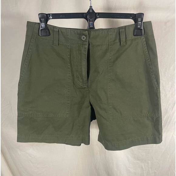 Jones New York Olive Green Utility Shorts Size 6P - Picture 3 of 7